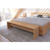 Lavice z masivu Benk buk 160 cm - bílá
