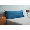 Dekorační polštář na postel Mjuka - modrý