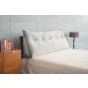 Dekorační polštář na postel Triangel - šedý