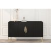 Černá komoda Merlin