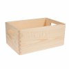 Úložný dřevěný box s rukojetí (3 velikosti)