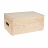 Dřevěný box s víkem (4 velikosti)
