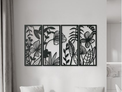 Mehrteiliges Holzbild WIESENBLUMEN