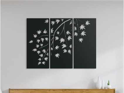 52986 3 teiliges holzbild ahorn