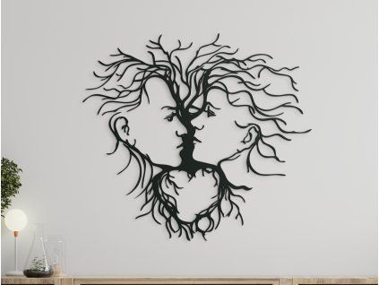 Wandbild BLICKE (Bildabmessungen 44,5 x 49 cm, Bildfarbe Grau)