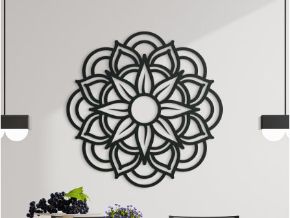 3D-Holz-Mandala BLUME