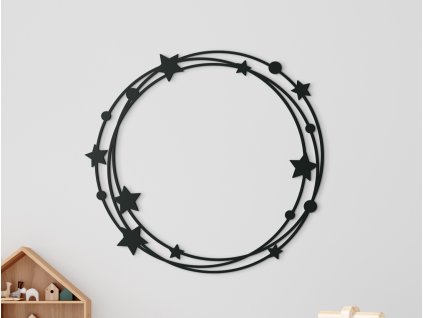 53718 kindersticker aus holz kreise mit sternen