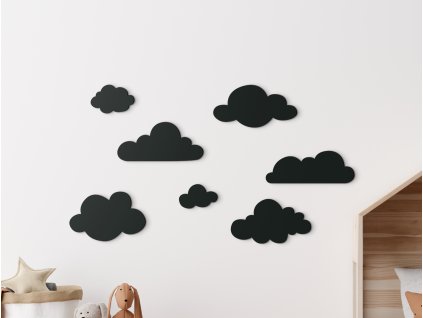 53745 holzsticker furs kinderzimmer kleine wolken