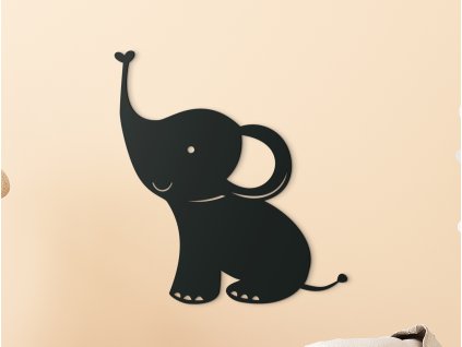 53823 holzsticker furs kinderzimmer elefant