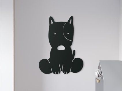 Kindersticker KLEINER HUND (Bildabmessungen 31,5 x 24 cm, Bildfarbe Grau)