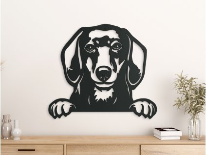 Wandbild Dackel