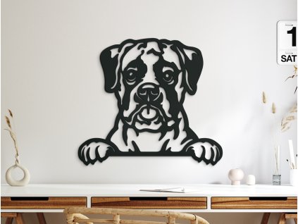 Holzbild für die Wand BOXER