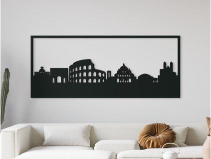 Bild Rom (Bildabmessungen 25,5 x 62 cm, Bildfarbe Grau)