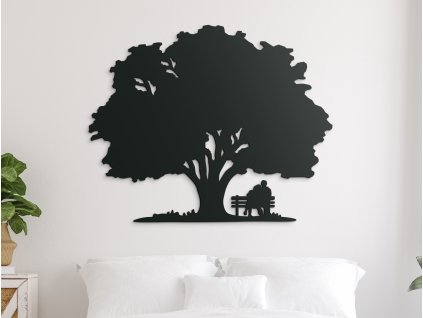 55401 wandbild baum mit liebenden