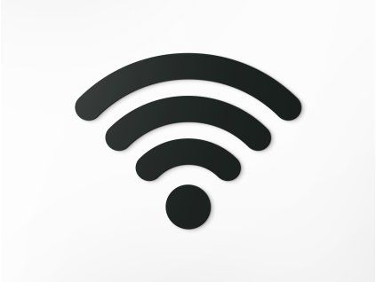 Wandsticker WLAN (Bildabmessungen 25,5 x 32,5 cm, Bildfarbe Grau)