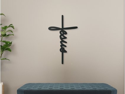 55581 wandkreuz mit der aufschrift jesus