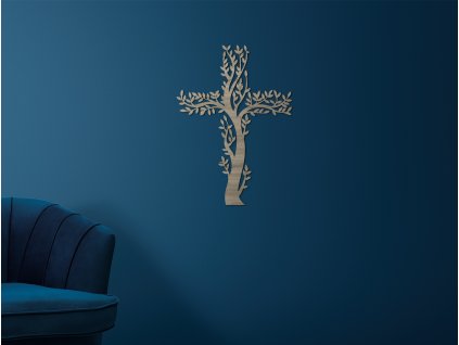 55587 designkreuz fur die wand baum