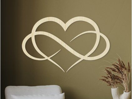 Sticker SYMBOL UNENDLICHER LIEBE (Bildabmessungen 89 x 139 cm, Bildfarbe Grau)