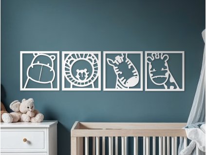 55839 4 teiliger sticker furs kinderzimmer madagaskar