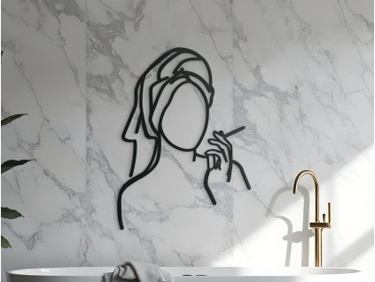 55917 holzerne wanddekoration relax time