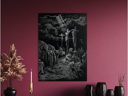 Obraz na stenu Temnota Ukrižovania (Bildgröße A1, Farbe des Rahmens Ohne Rahmen, Oberflächenfinish 3D)