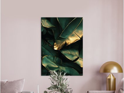 Obraz Slnkom zaliate listy (Bildgröße A1, Farbe des Rahmens Ohne Rahmen, Oberflächenfinish 3D)