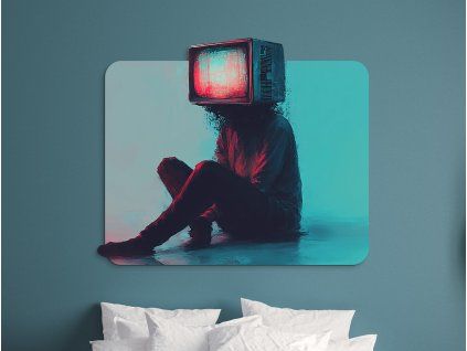 Bild Digitale Einsamkeit (Bildabmessungen 42 x 35 cm, Oberflächenfinish Matt)