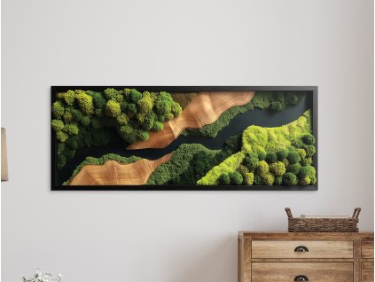 Machový obraz Spočinutie - (UV tlač) (Bildabmessungen 50 x 130 cm, Oberflächenfinish 3D)