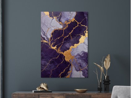 Mramorový obraz Fialový sen (Bildgröße A1, Farbe des Rahmens Ohne Rahmen, Oberflächenfinish Matt)