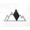 Modernes Bild BERGE (Bildabmessungen 17,5 x 31,5 cm, Bildfarbe Grau)
