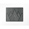 Minimalistisches Holzbild BERGGIPFEL (Bildabmessungen 22,5 x 28 cm, Bildfarbe Grau)