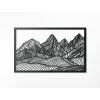 Holzbild MAJESTÄTISCHE BERGE (Bildabmessungen 19,5 x 31,5 cm, Bildfarbe Grau)