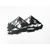 Modernes Bild BERG (Bildabmessungen 24 x 44,5 cm, Bildfarbe Grau)