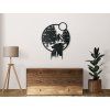Holzbild WALDBACH (Bildabmessungen 30,5 x 23 cm, Bildfarbe Grau)