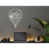 Holzbild FLIEGENDER BALLON MIT NATUR