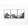 Mehrteiliges Holzbild BERGE (Bildabmessungen 19,5 x 45 cm, Bildfarbe Grau)