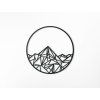 Polygonales Wandbild GIPFEL (Bildabmessungen 31 x 31 cm, Bildfarbe Grau)