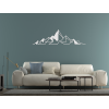 Designbild für die Wand GIPFEL (Bildabmessungen 37 x 133 cm, Bildfarbe Grau)
