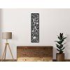 Modernes Wandbild BLUMENOASE (Bildabmessungen 201 x 53 cm, Bildfarbe Grau)