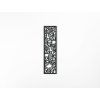 Modernes Wandbild BLUMENOASE (Bildabmessungen 201 x 53 cm, Bildfarbe Grau)
