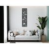 Modernes Wandbild BLUMENOASE (Bildabmessungen 201 x 53 cm, Bildfarbe Grau)
