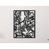 Elegantes Bild SCHMETTERLINGSGARTEN (Bildabmessungen 29,5 x 23,5 cm, Bildfarbe Grau)
