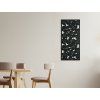Holzbild HIBISKUS (Bildabmessungen 31 x 14,5 cm, Bildfarbe Grau)
