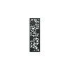 Ausgeschnittenes Bild BLUMEN (Bildabmessungen 31 x 9,5 cm, Bildfarbe Grau)