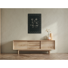 Holzbild BLUMENSTRAUSS (Bildabmessungen 21 x 31,5 cm, Bildfarbe Grau)