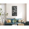 Wandbild BLUMENGARTEN (Bildabmessungen 31,5 x 15,5 cm, Bildfarbe Grau)