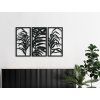 Mehrteiliges Bild PARADIESPALME (Bildabmessungen 82,5 x 133 cm, Bildfarbe Grau)