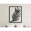 Wandbild WEHENDES BLATT (Bildabmessungen 29,5 x 23 cm, Bildfarbe Grau)