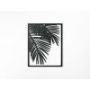 3D-Wandbild PALME (Bildabmessungen 28 x 22,5 cm, Bildfarbe Grau)