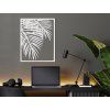 3D-Wandbild PALME (Bildabmessungen 28 x 22,5 cm, Bildfarbe Grau)